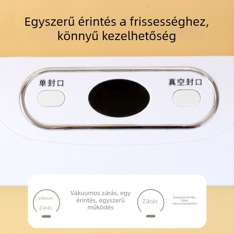 Háztartási vákuumzáró gép – automata működés, 120W, 110/220V, modell Sj-618, ABS ház, kapacitás 500 ml alatt