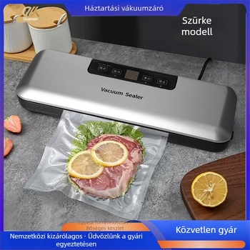 ZKFK-0018 Teljesen automata vákuumzáró készülék háztartási konyhához, 120W, 110-220V, kapacitás 500 ml alatt, súly 1 kg