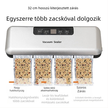ZKFK-0018 Teljesen automata vákuumzáró készülék háztartási konyhához, 120W, 110-220V, kapacitás 500 ml alatt, súly 1 kg