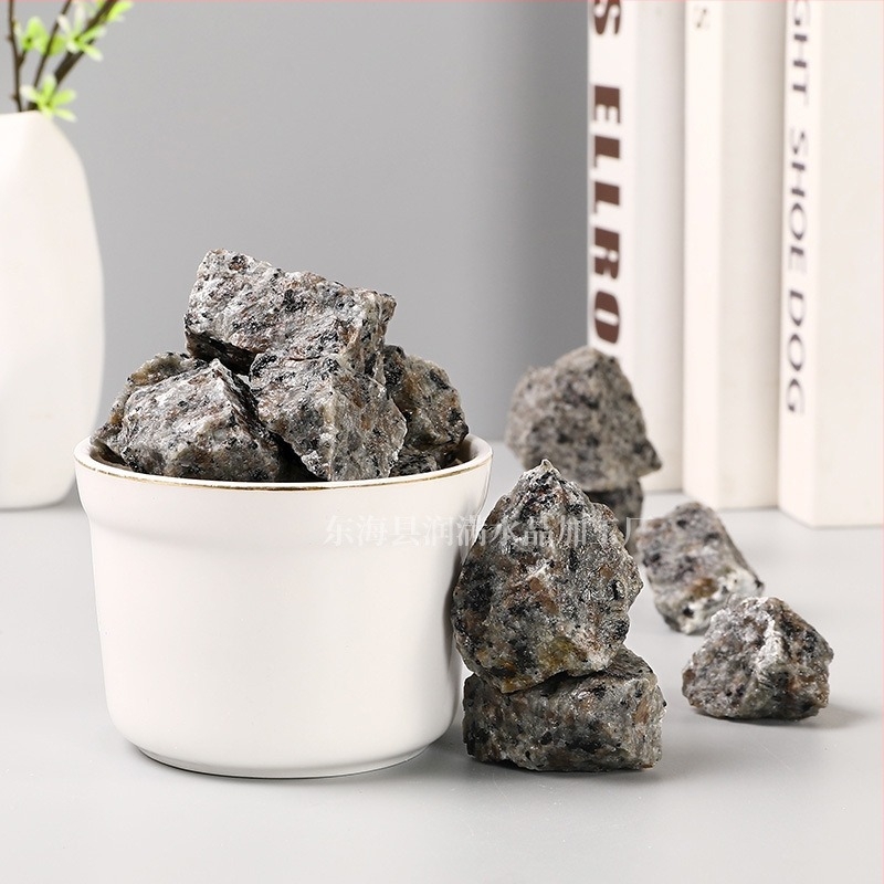 Flame Stone dísz - kristályos ásvány, Rolling Stone, modern minimál stílus, PP tasakos csomagolás