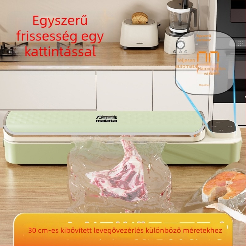 Vákuumzáró készülék elektronikus hőmérséklet-szabályozással – nedves és száraz csomagolás, 500–1000 ml kapacitás, ABS ház, modell DM-016