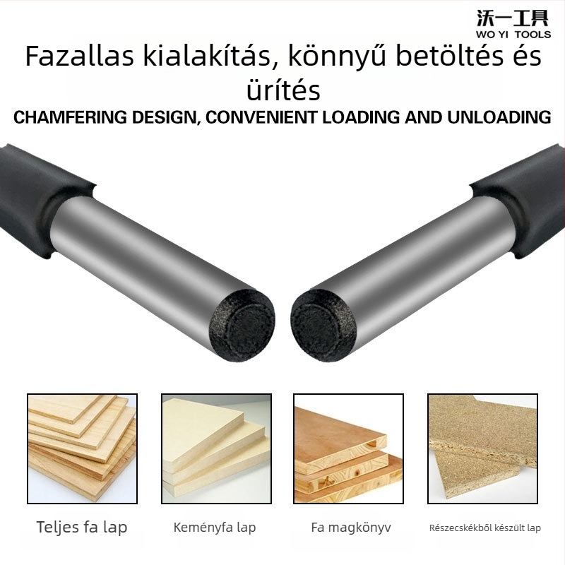Kétfunkciós csatornázó marófej fához, 11 mm vágóátmérő, 2 élezés, Ø szár 6,35 mm, maximális vágási mélység 30 mm