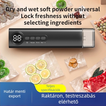 Vezeték nélküli mini vákuum-szárazó gép élelmiszerekhez — falra szerelhető, USB töltés, élelmiszer csomagolás és frissesség megőrzése