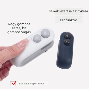 Mini hőzáró készülék nassolnivalókhoz, hordozható, újratölthető, frissesség megőrzésére