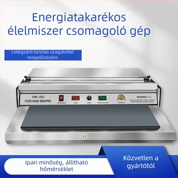 Rozsdamentes acélból készült kézi lezáró csomagológép dobozok és tálak számára – háztartási és üzem használatra