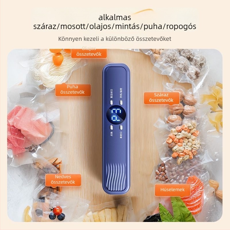 Three Little Chefs háztartási vákuumzáró gép – ABS ház, 120W, 220V, Modell 1023, Kapacitás 500 ml alatt