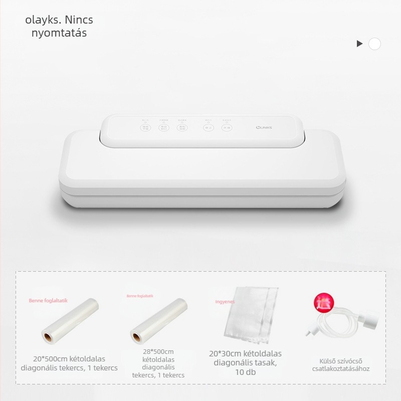 olayks vákuumos élelmiszer-csomagoló készülék - 110W, 220V, 50Hz, súly 1,2 kg, modell: olayks sealing machine, vákuumos zárás és a frissesség megőrzése