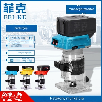 Szenkefe nélküli vezeték nélküli finiselő maró, 21 V Li‑ion akkumulátorral, 6,35 mm tokmány, 6 fokozatú szabályozás