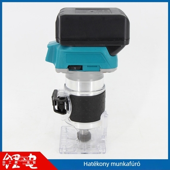 Szenkefe nélküli vezeték nélküli finiselő maró, 21 V Li‑ion akkumulátorral, 6,35 mm tokmány, 6 fokozatú szabályozás