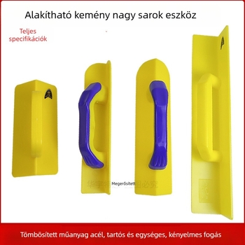Műanyag Yin-Yang sarkglettelő, háromszög alakú kés típusú sorozat, vakolat és chit felhasználású eszköz