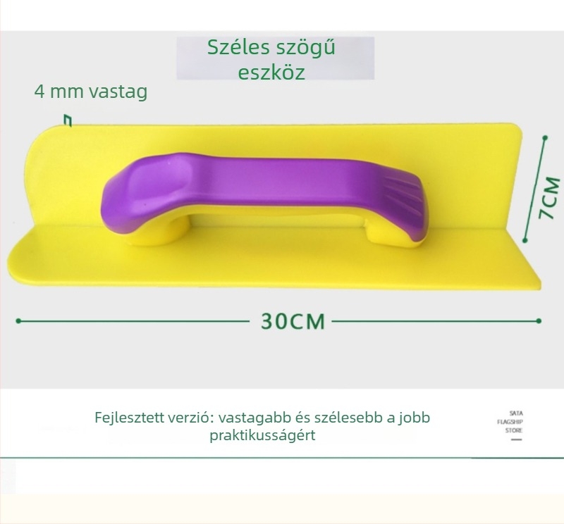 Műanyag Yin-Yang sarkglettelő, háromszög alakú kés típusú sorozat, vakolat és chit felhasználású eszköz