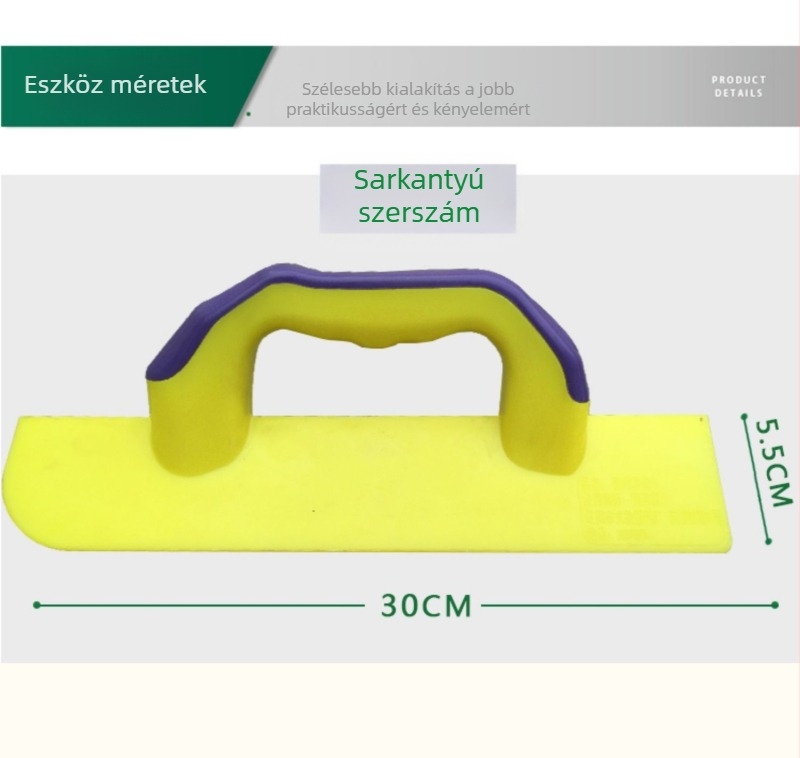 Műanyag Yin-Yang sarkglettelő, háromszög alakú kés típusú sorozat, vakolat és chit felhasználású eszköz