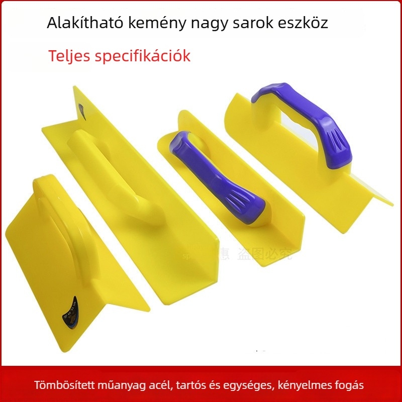 Műanyag Yin-Yang sarkglettelő, háromszög alakú kés típusú sorozat, vakolat és chit felhasználású eszköz