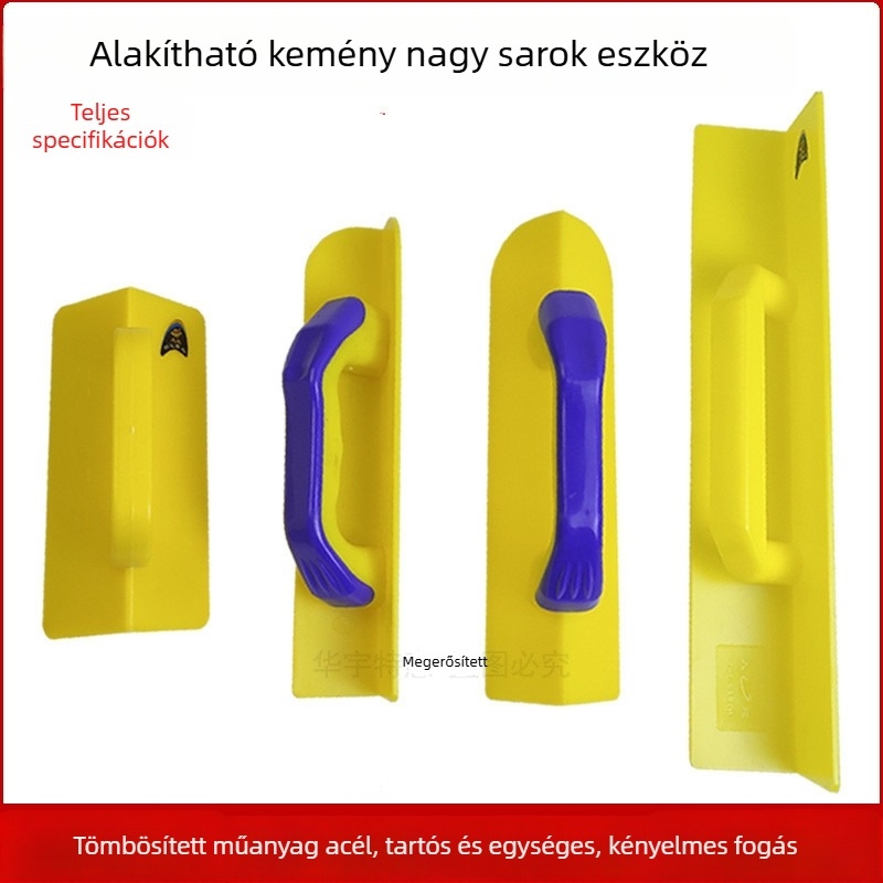 Műanyag Yin-Yang sarkglettelő, háromszög alakú kés típusú sorozat, vakolat és chit felhasználású eszköz