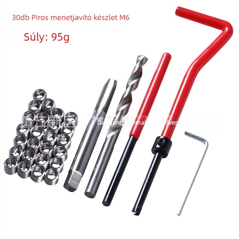 30 db menetjavító szerszámkészlet M5, M6, M8, M10, M12