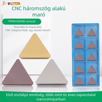 JT-VIKTOR TPMN160308 Középső háromszög CNC maróbetét – fém-kerámia ötvözetű vágófej – NC szerszám acélhoz és rozsdamentes acélhoz