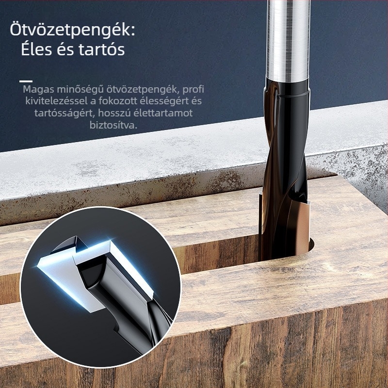 Ajtózárnyílás spirál- és egyenes maró, gravírozáshoz és fa megmunkáláshoz