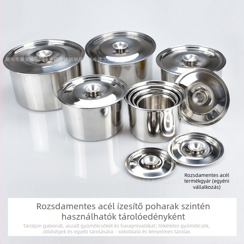 Hongmai rozsdamentes acélból készült konyhai fűszertartó, szilárd fűszerekhez, logóval