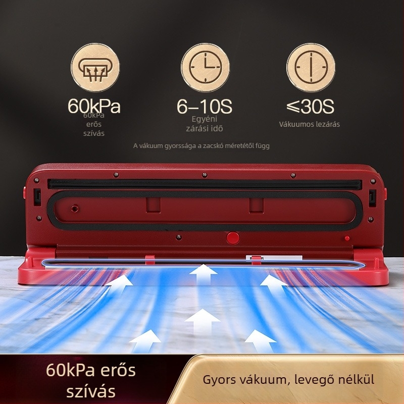 Shiny Superior vákuumzáró gép – modell Light Luxury Sealing Machine, funkciók: vákuumozás, műanyag csomagolás, USB tápegység, műanyag burkolat