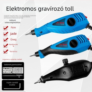 Elektromos gravírozó toll fémre és rozsdamentes acélra – kompakt, többfunkciós gravírozó eszköz faipari munkákhoz