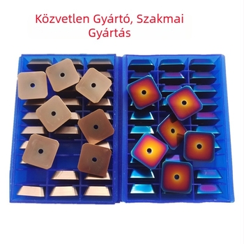 Négyszögletes maróbetét 1504, 45° bevonat ötvözött pengeformázó acélhoz és rozsdamentes acélhoz, kemény nano bevonat