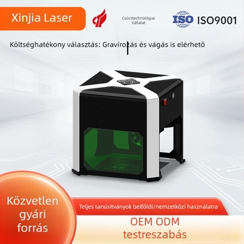 K6 mini lézergravírozógép – hordozható asztali gravírozó fa, bőr, papír, karton, textilek és műanyag számára