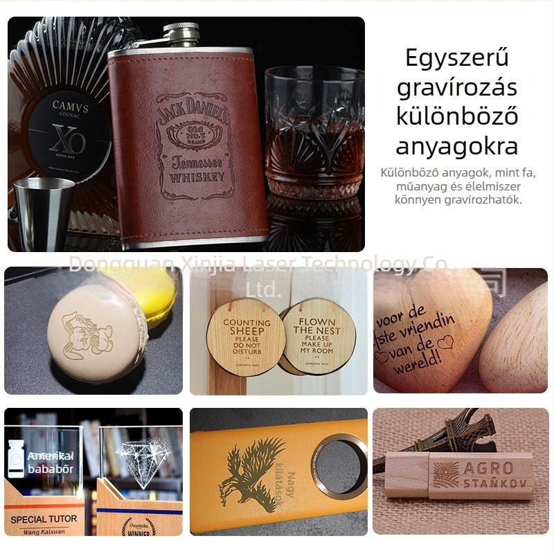 K6 mini lézergravírozógép – hordozható asztali gravírozó fa, bőr, papír, karton, textilek és műanyag számára