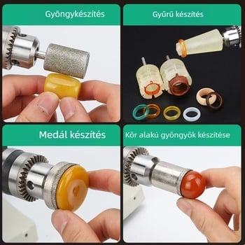 1850W Asztali csiszoló Jade és kő vágáshoz, polírozáshoz és gravírozáshoz, kompakt munkaasztal