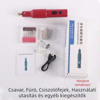 Kézben tartható nefrit faragó és polírozó eszköz, mini kompakt elektromos csiszoló, akkumulátor Li-ion, 220V bemenet, 0,38 kg