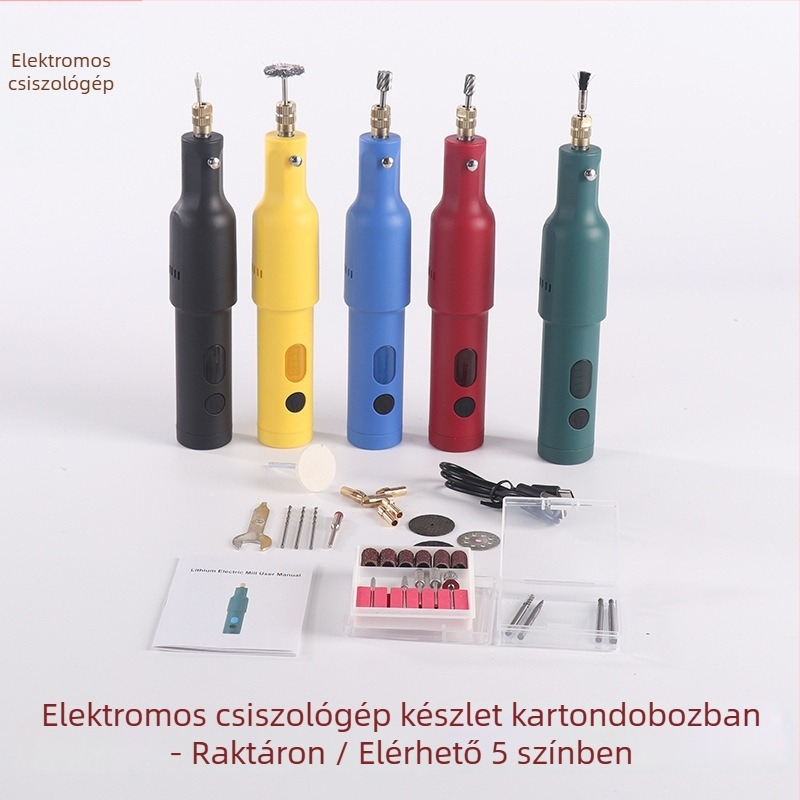 Kézben tartható nefrit faragó és polírozó eszköz, mini kompakt elektromos csiszoló, akkumulátor Li-ion, 220V bemenet, 0,38 kg