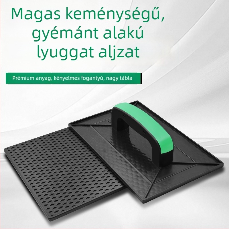 Vakolókanál temperált műanyagból, vízszintes, modell lapos pengével, japán márka, vakolat- és cementeszköz