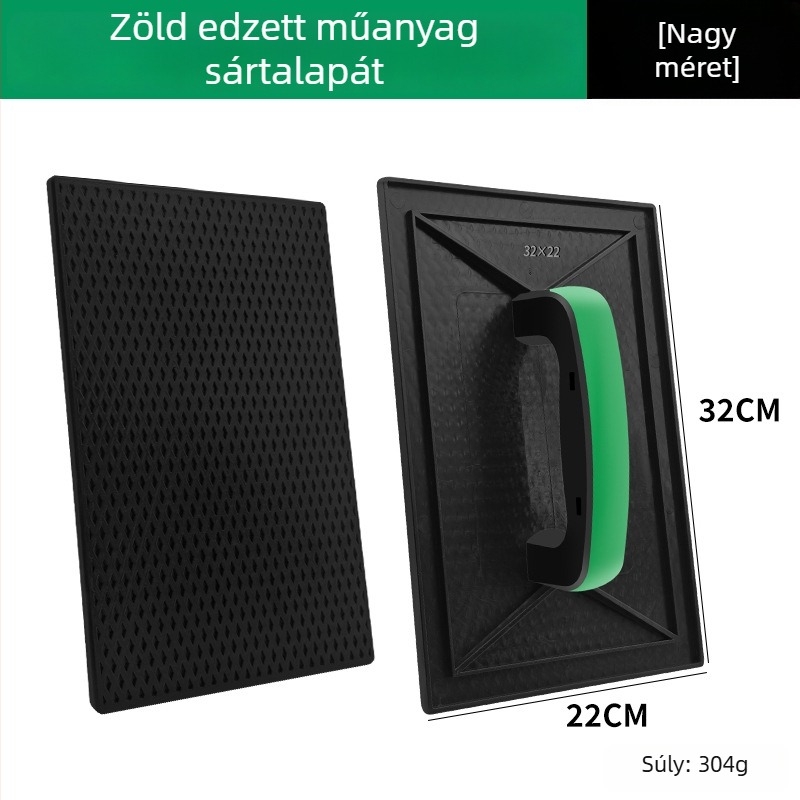 Vakolókanál temperált műanyagból, vízszintes, modell lapos pengével, japán márka, vakolat- és cementeszköz
