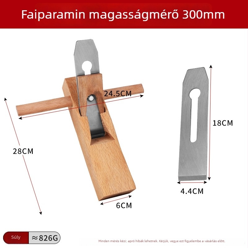 Faipari planer, kézi toló, márka Old hoe farmer, származás Shandong, Kína, termékkód 01, nem importált