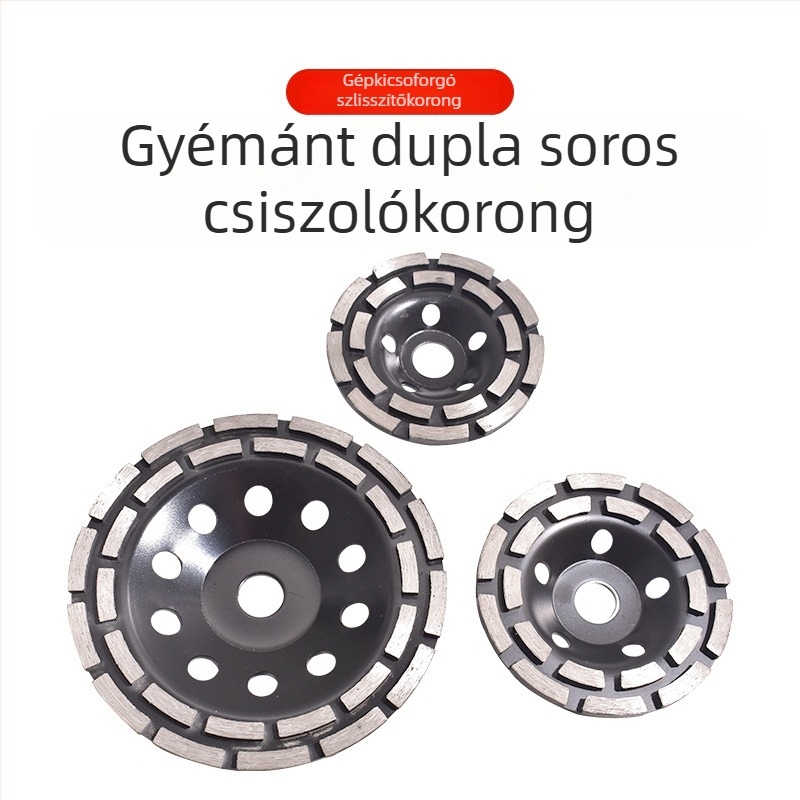 Gyémánt csiszoló korong kő- és betonpadlókhoz, kétsoros csiszoló kerék, gyémánt szerszám