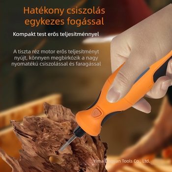 7,4V-os nagy teljesítményű, újratölthető kézi elektromos csiszoló – készlet a csiszoláshoz, gravírozáshoz, fúráshoz és polírozáshoz