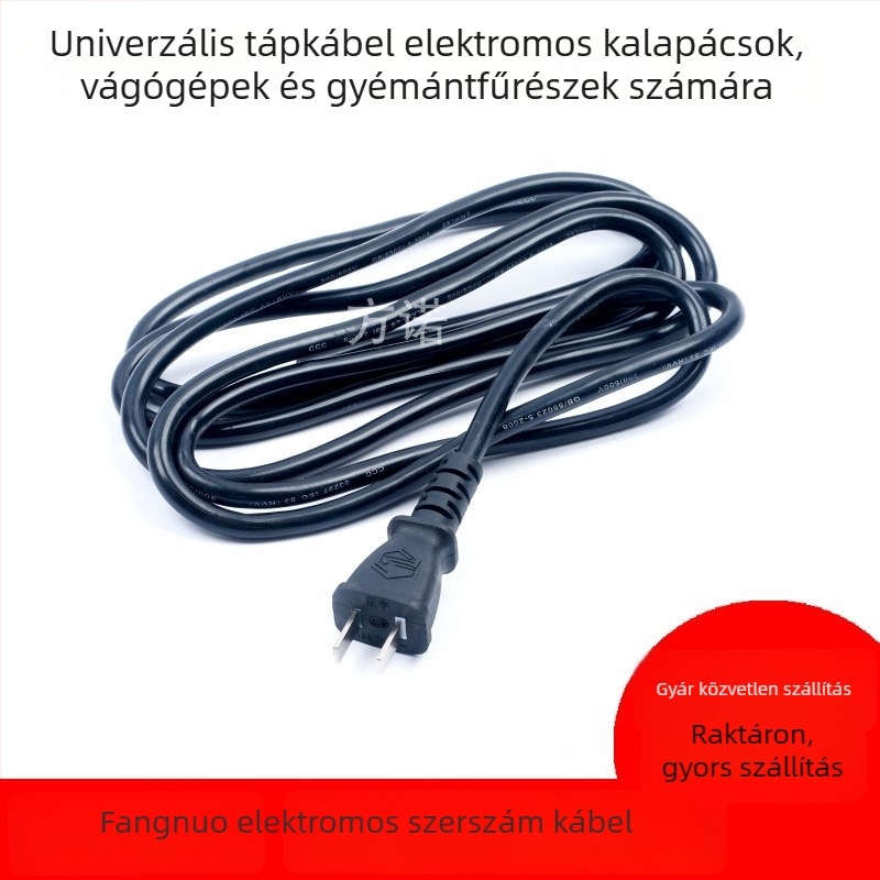 Tiszta réz hosszabbító kábel elektromos szerszámokhoz — alkalmas ütvefúrókra, vágógépekre és szögcsiszoló gépekre