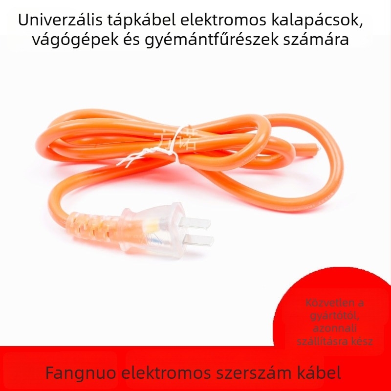 Tiszta réz hosszabbító kábel elektromos szerszámokhoz — alkalmas ütvefúrókra, vágógépekre és szögcsiszoló gépekre