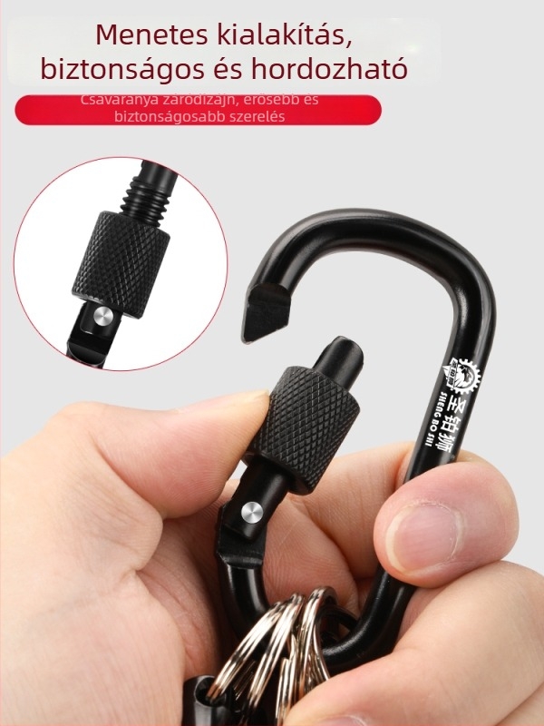 Bit tároló kulcstartó gyors csatlakozó, 1/4 hatszög adapter, konverziós rúd alumínium ötvözetből