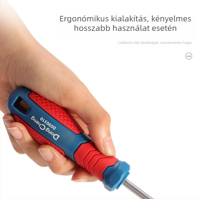 Ipari szintű mágneses csavarhúzó készlet Cr-Mo ötvözetű végződésekkel (kereszt és lapos) – Teljes készletet tartalmaz