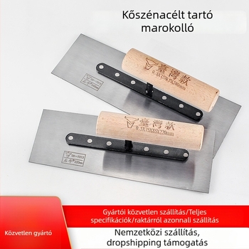 Shi Niu glettelő kés, lapos pengével típus, 5 mm vastagság, szénacél penge, Shandong eredet