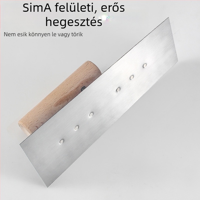 Shi Niu glettelő kés, lapos pengével típus, 5 mm vastagság, szénacél penge, Shandong eredet