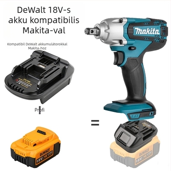 Makita MT elektromos szerszám konverter – Dewalt töltőhöz adapter, Li-ion, bemeneti feszültség 3.6V, 18–21V akkumulátorfeszültség
