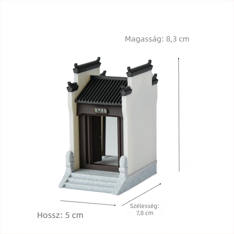 Architekturális mini tájkép modell, Suzhou-stílusú Jiangnan vízváros táj, koreai stílus (Anyag: műanyag • Készítés: 140604206 • Ajándék célú reklám)
