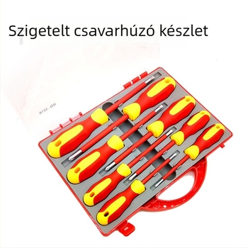 Tonghe szigetelt csavarhúzó készlet 8 az 1-ben: mágneses tippek, 45# acél, súly 850 g