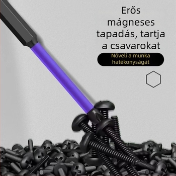 Keresztfejű csavarhúzó bit, S2 szerszámacél, mágneses, izolált, ütésálló, nagy szilárdság
