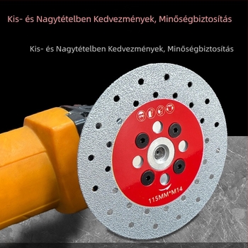 Forrasztott gyémánt vágókorong M14-es sarokcsiszolóhoz, márvány és csempe