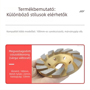 Yanlijia Gyémánt csiszolókorong szögcsiszolóhoz – kő, cement és beton felületekhez; Kínában gyártott