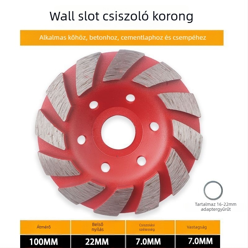 Yanlijia Gyémánt csiszolókorong szögcsiszolóhoz – kő, cement és beton felületekhez; Kínában gyártott