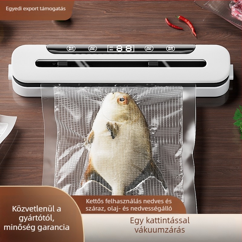 Otthoni vákuumzáró készülék, ABS ház, modell HP-6008 (100W, 220V, 50Hz)