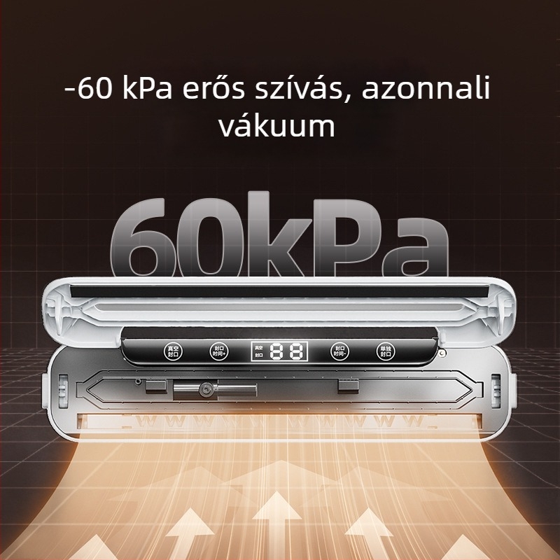 Otthoni vákuumzáró készülék, ABS ház, modell HP-6008 (100W, 220V, 50Hz)